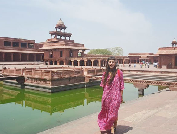 Agustina Lacoponi en Fatehpur Sikri