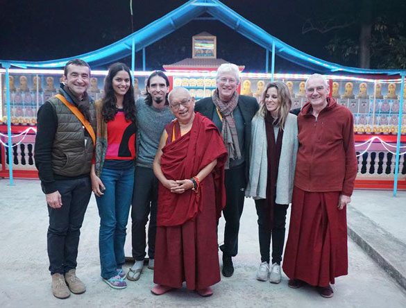Tenzin Osel y Richard Gere y amigos en Bodhgaya