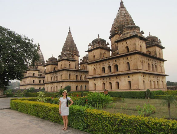 Yuli Rozo disfrutando de Orchha Tour